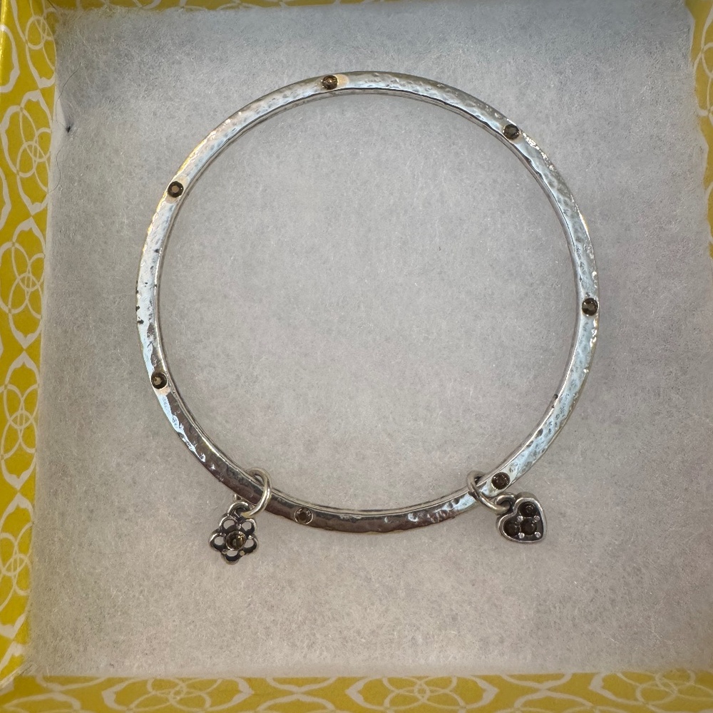 Brighton Bangle Bracelet with Stones and Charms
